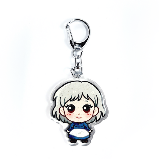 Sophie Hatter | Howl's Moving Castle Acrylic Glitter Keychain