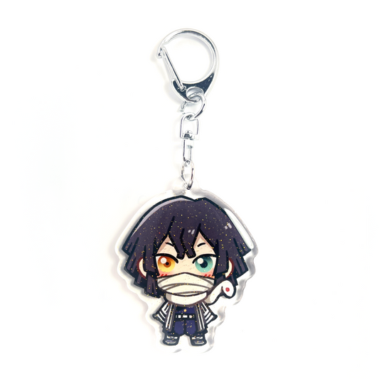 Obanai Iguro | Kimetsu no Yaiba Acrylic Glitter Keychain