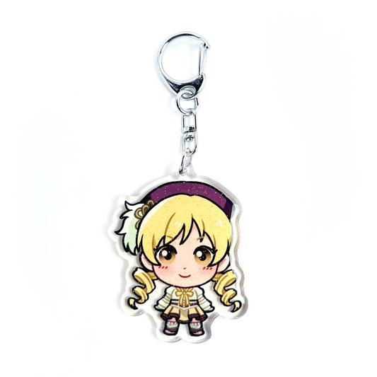 Mami Tomoe | Madoka Magica Acrylic Glitter Keychain
