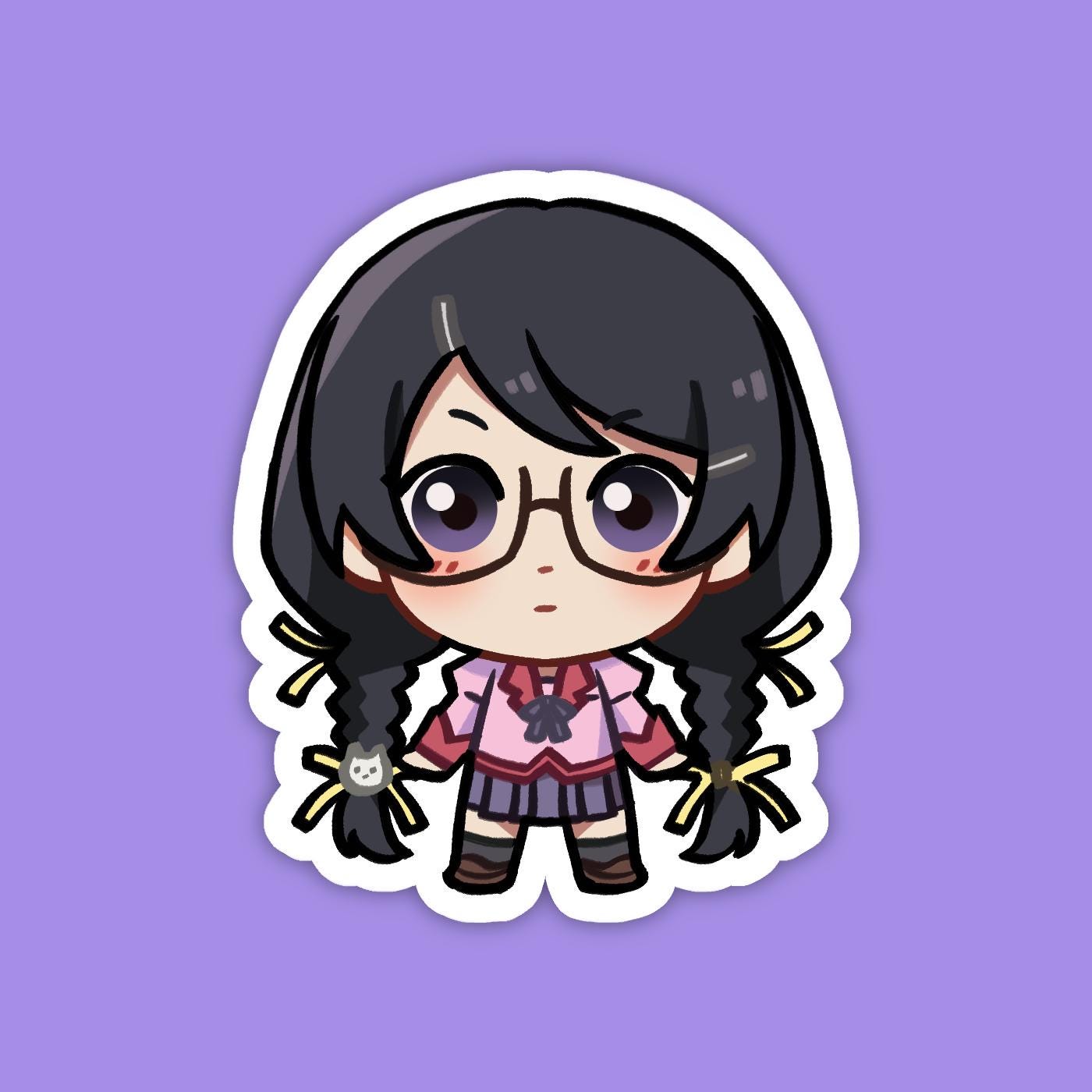 Tsubasa Hanekawa | Bakemonogatari Vinyl Sticker