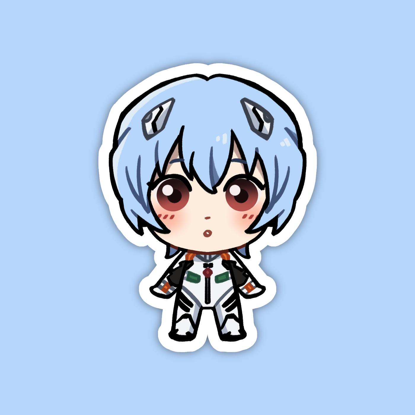 Rei Ayanami | Neon Genesis Evangelion Vinyl Sticker