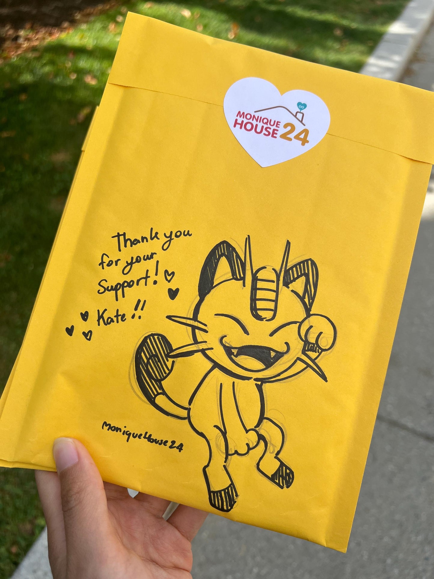 We offer a Tip Jar – get a free doodle on your envelope with your tip!