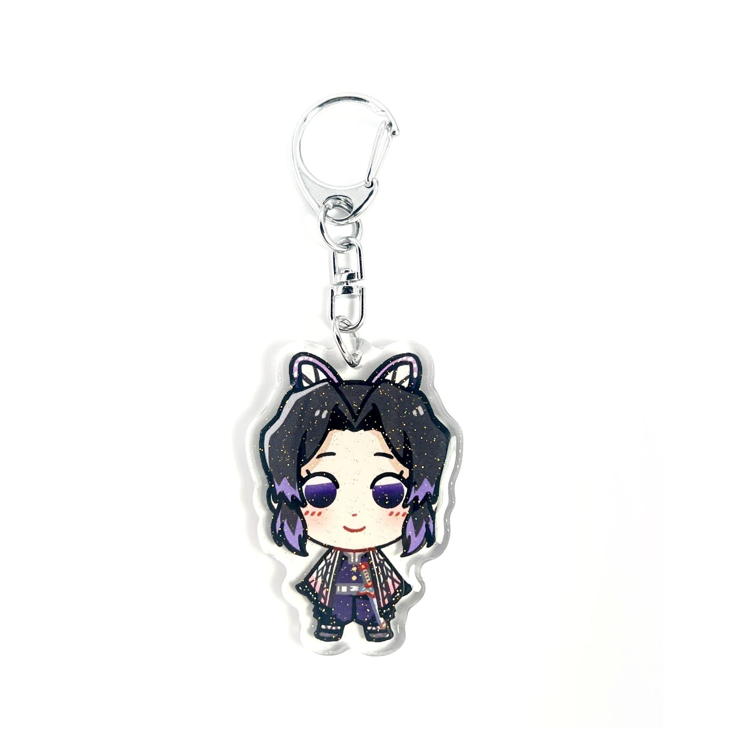Shinobu Kocho | Kimetsu no Yaiba Acrylic Glitter Keychain