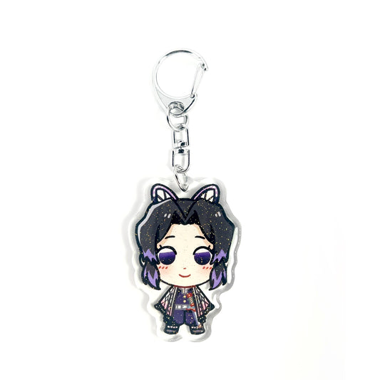 Shinobu Kocho | Kimetsu no Yaiba Acrylic Glitter Keychain
