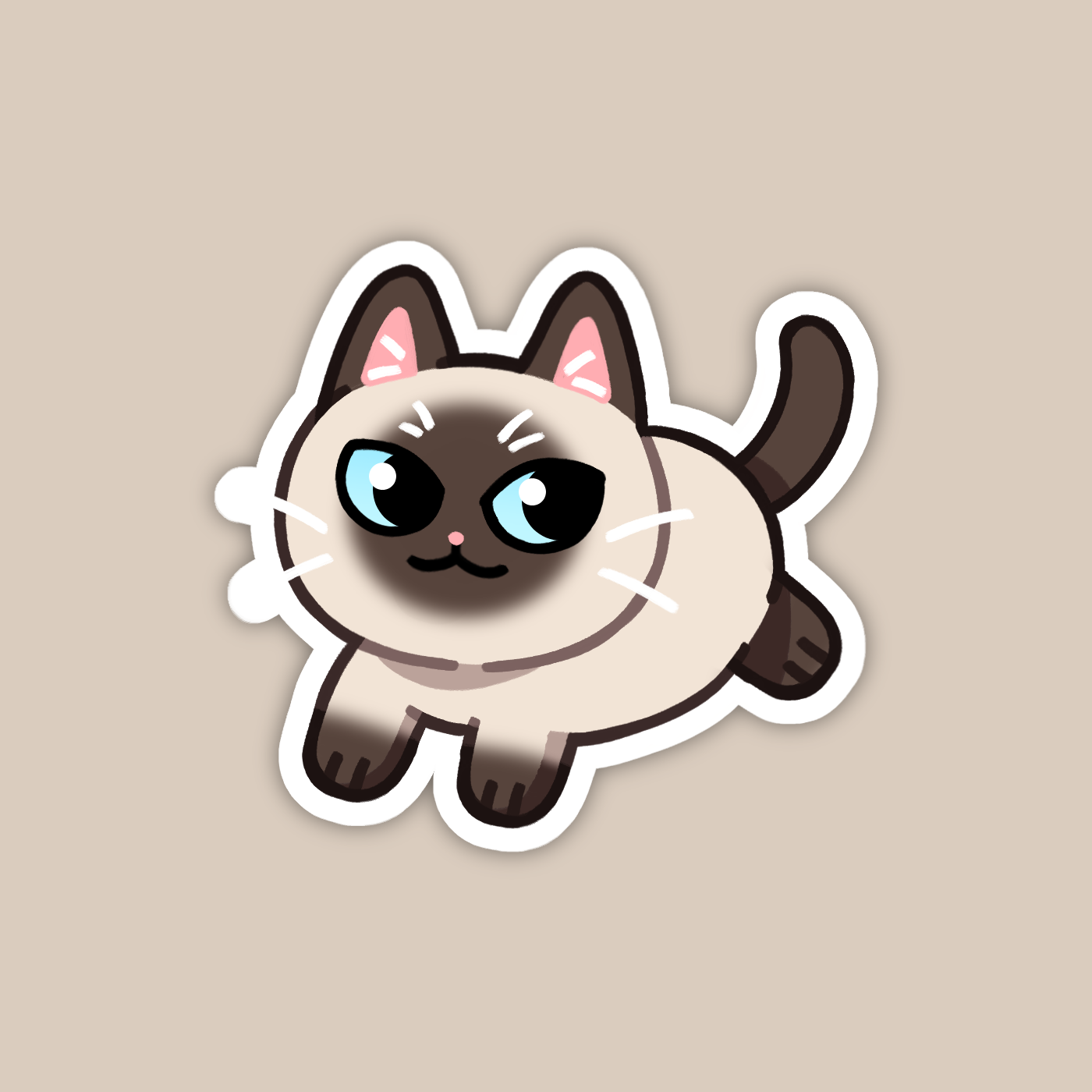 Seal Point Siamese Cat Sticker