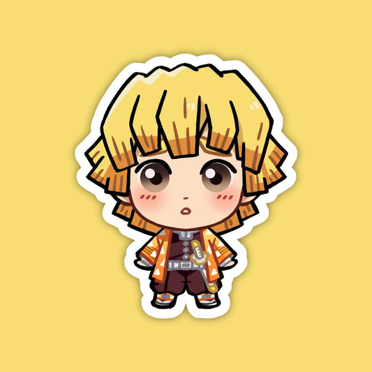 Zenitsu Agatsuma | Kimetsu no Yaiba Vinyl Sticker