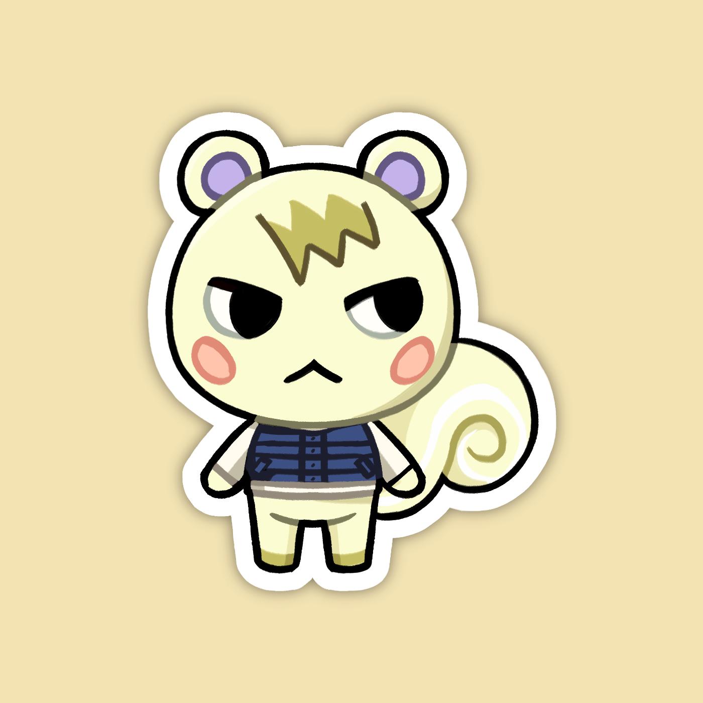 Marshal | Animal Crossing Vinyl Sticker