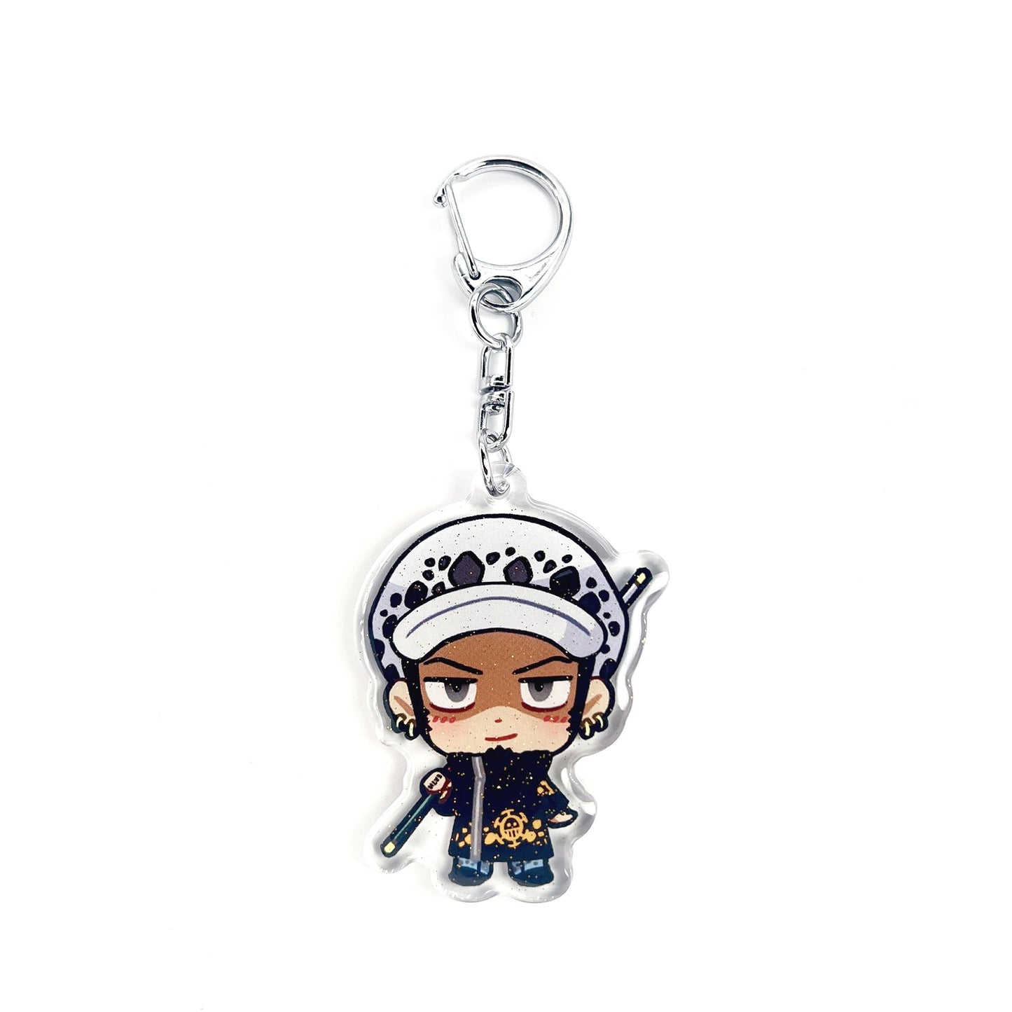 Trafalgar D. Water Law | One Piece Acrylic Glitter Keychain