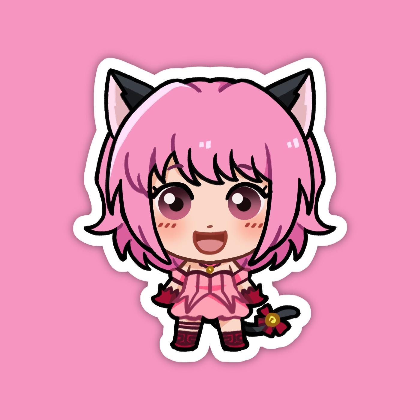 Ichigo Momomiya, Mew Ichigo, Strawberry | Tokyo Mew Mew Vinyl Sticker