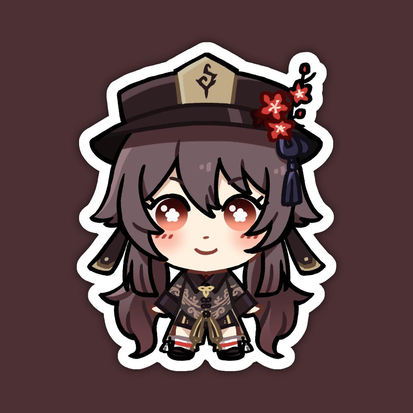 Hu Tao | Genshin Impact Vinyl Sticker