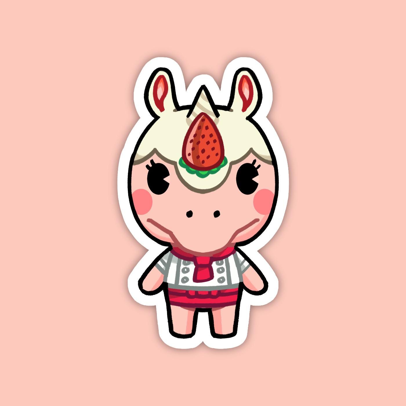 Merengue Rhino | Animal Crossing Vinyl Sticker