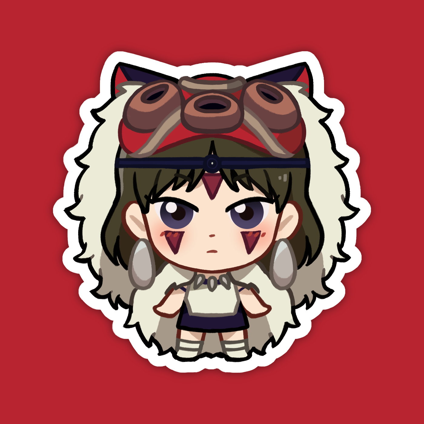 San | Princess Mononoke Vinyl Sticker