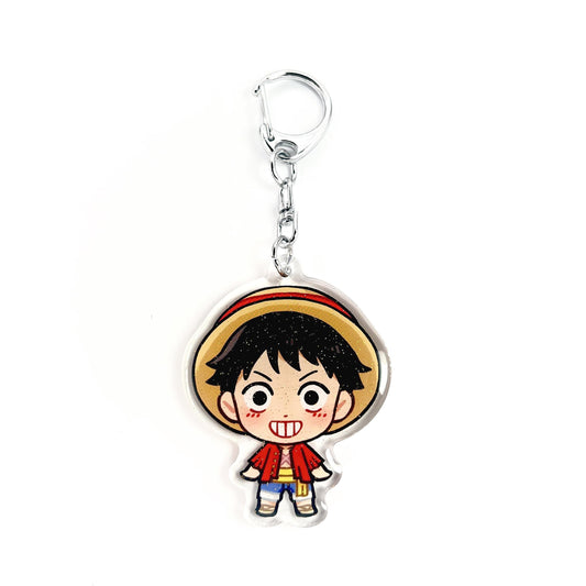 Luffy | One Piece Acrylic Glitter Keychain