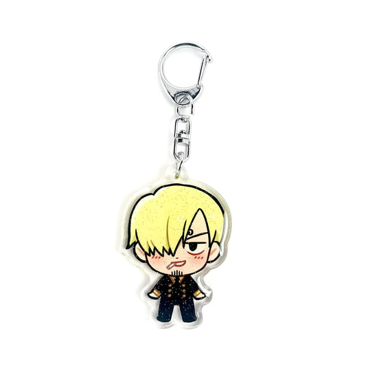Sanji | One Piece Acrylic Glitter Keychain