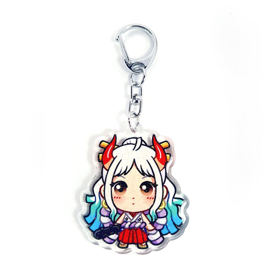 Yamato | One Piece Acrylic Glitter Keychain