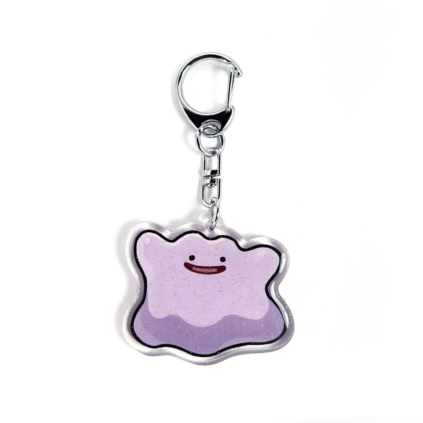 Ditto | Pokemon Acrylic Glitter Keychain