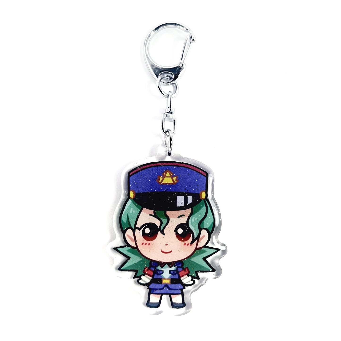Officer Jenny | Pokemon Acrylic Glitter Keychain