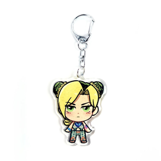 Jolyne Cujoh | Jojo's Bizarre Adventure Acrylic Glitter Keychain