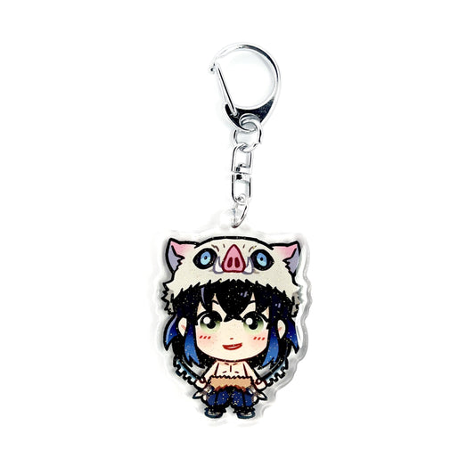 Inosuke Hashibira | Kimetsu no Yaiba Acrylic Glitter Keychain