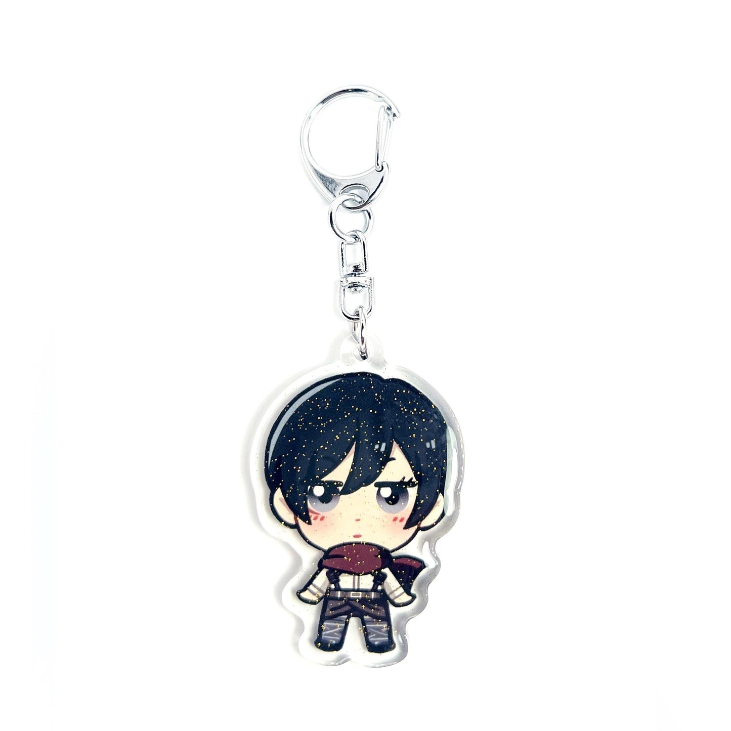 Mikasa Ackerman | Attack on Titan Acrylic Glitter Keychain