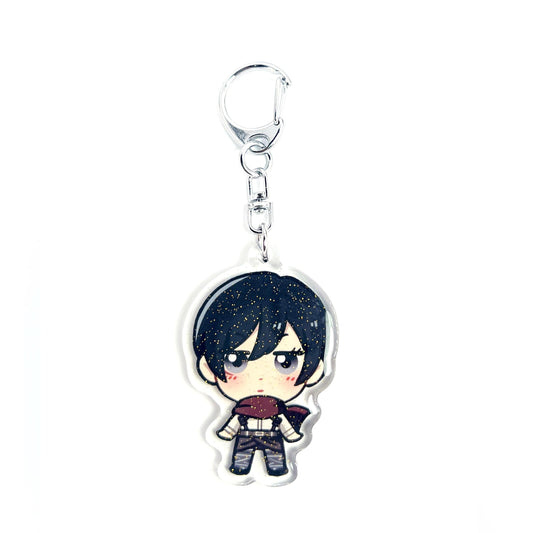 Mikasa Ackerman | Attack on Titan Acrylic Glitter Keychain