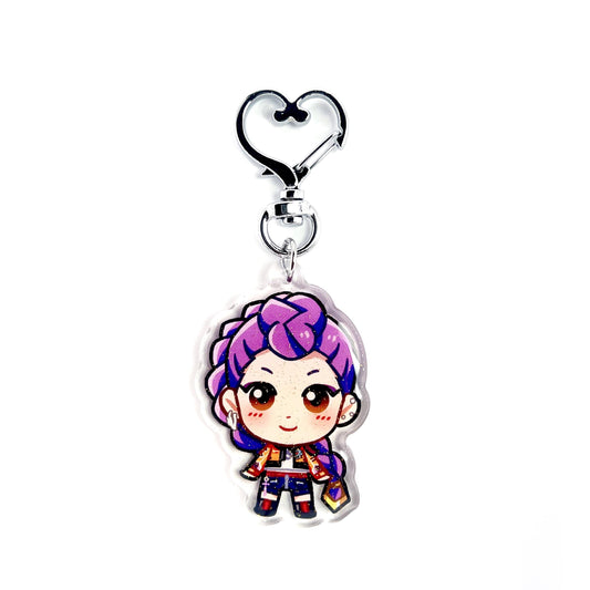 Rumi HUNTR/X | KPop Demon Hunters Acrylic Glitter Keychain