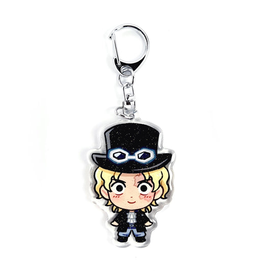 Sabo | One Piece Acrylic Glitter Keychain