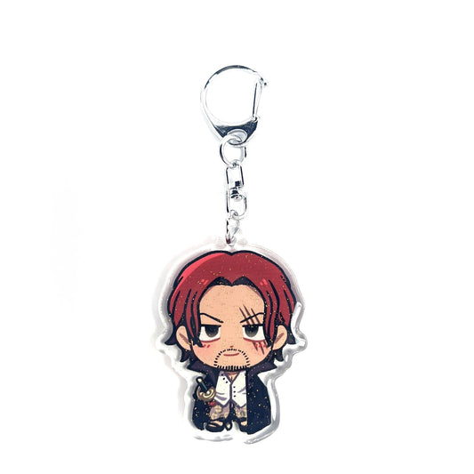 Shanks | One Piece Acrylic Glitter Keychain