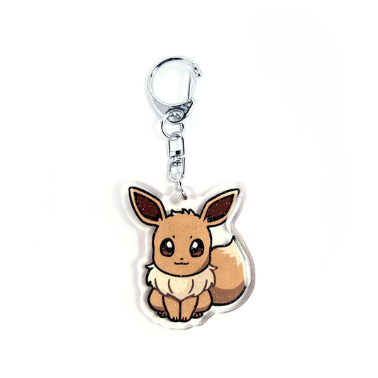 Eevee | Pokemon Acrylic Glitter Keychain