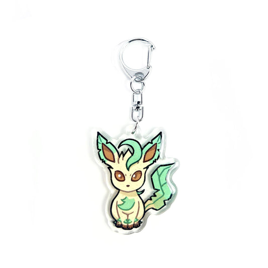 Leafeon | Pokemon Acrylic Glitter Keychain