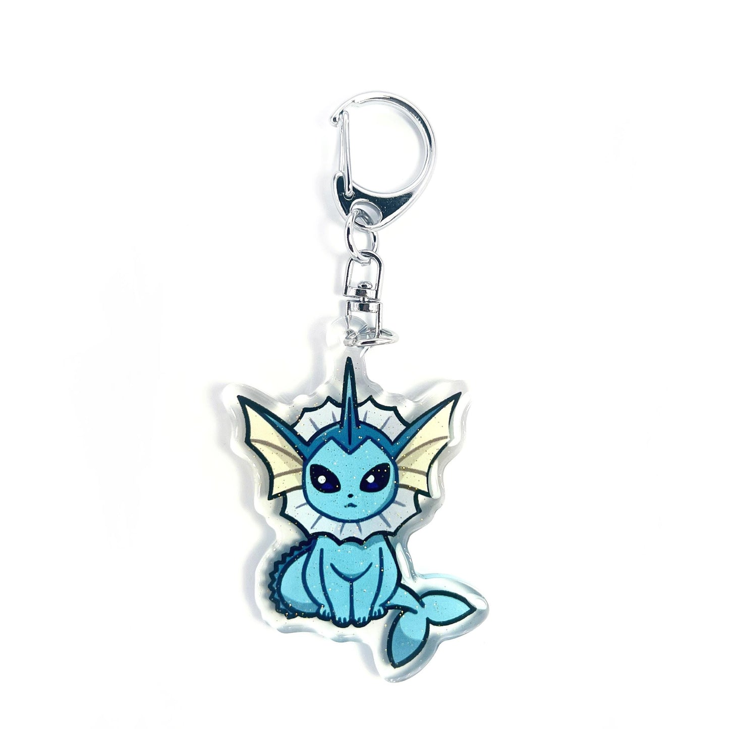 Vaporeon | Pokemon Acrylic Glitter Keychain