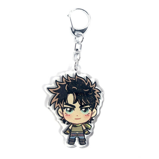 Joseph Joestar | Jojo's Bizarre Adventure Acrylic Glitter Keychain