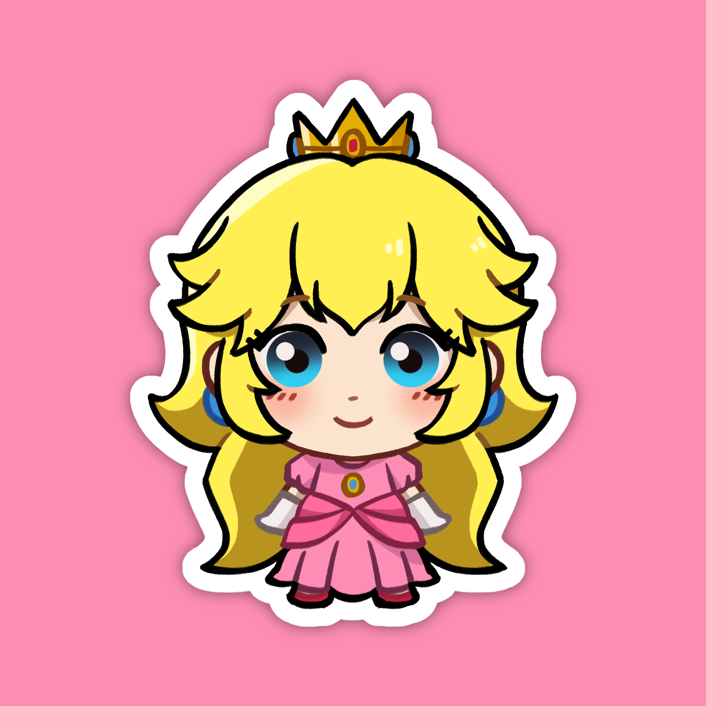Princess Peach | Mario Vinyl Sticker