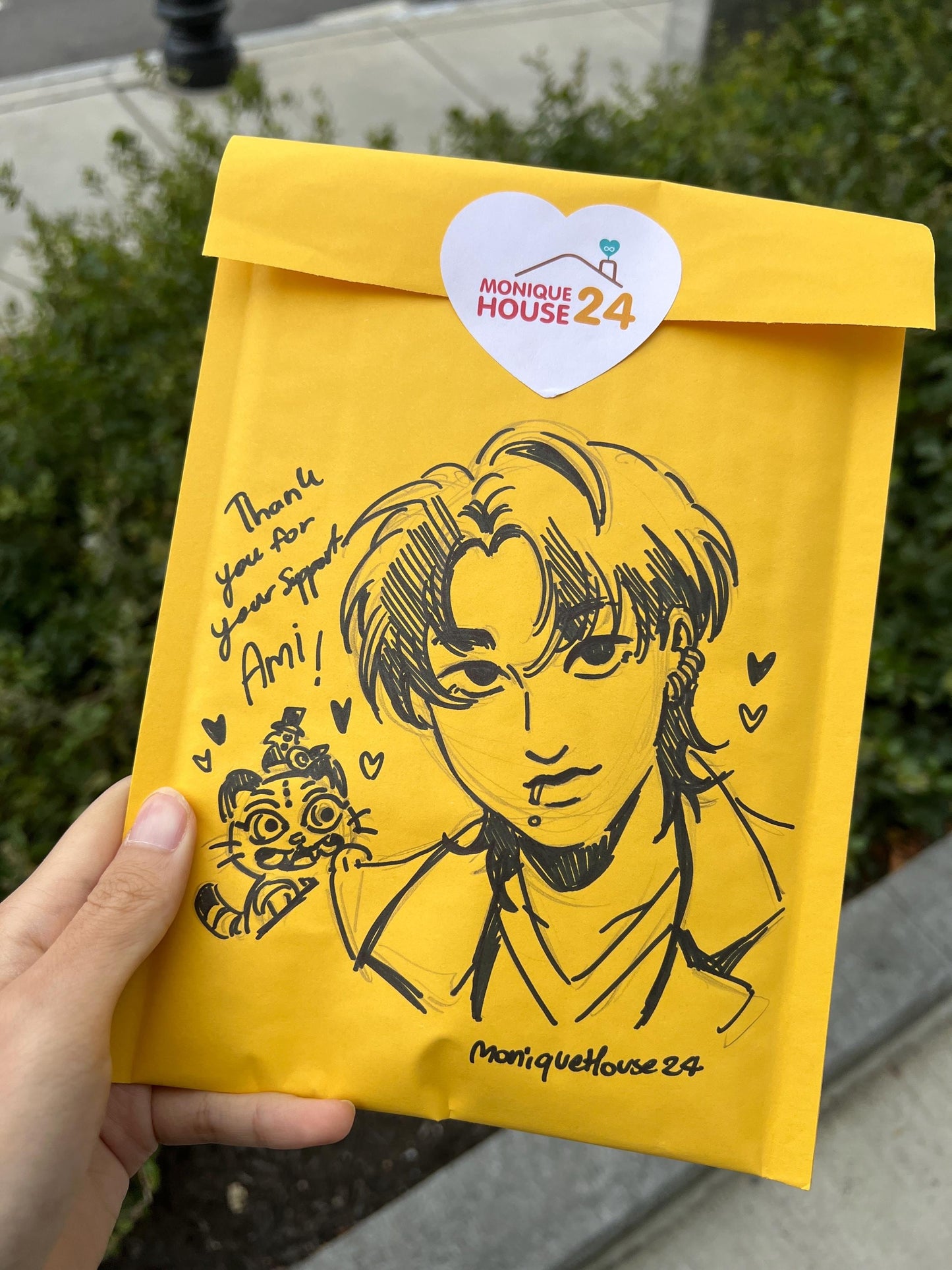 We offer a Tip Jar – get a free doodle on your envelope with your tip!