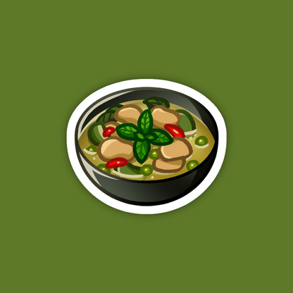 Green Curry Sticker