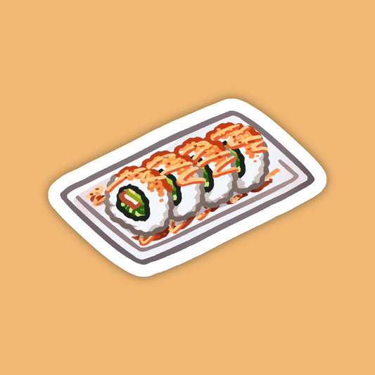Crunchy roll sushi Sticker