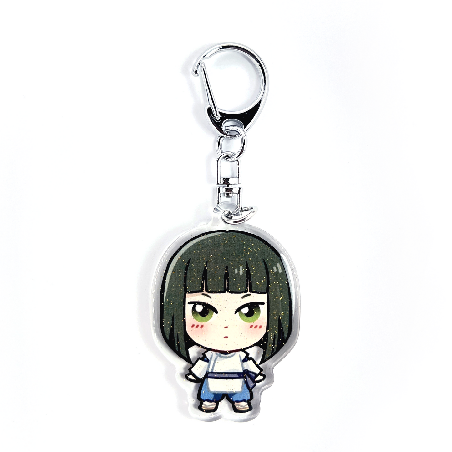 Haku | Spirited Away Acrylic Glitter Keychain