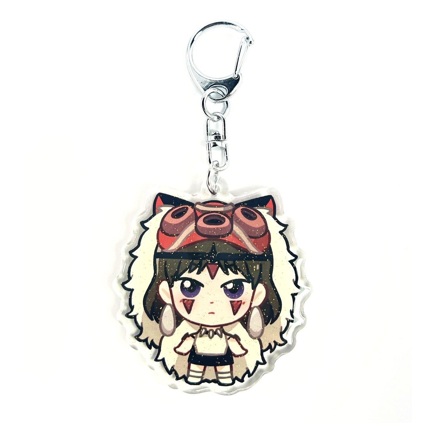 San | Princess Mononoke Acrylic Glitter Keychain