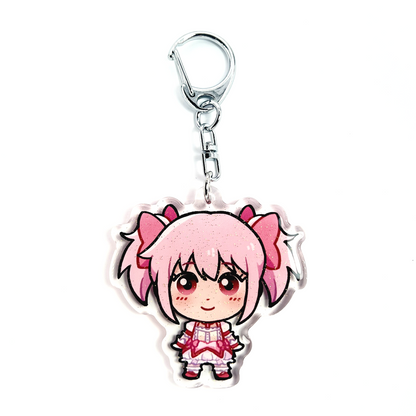 Madoka Kaname | Madoka Magica Acrylic Glitter Keychain