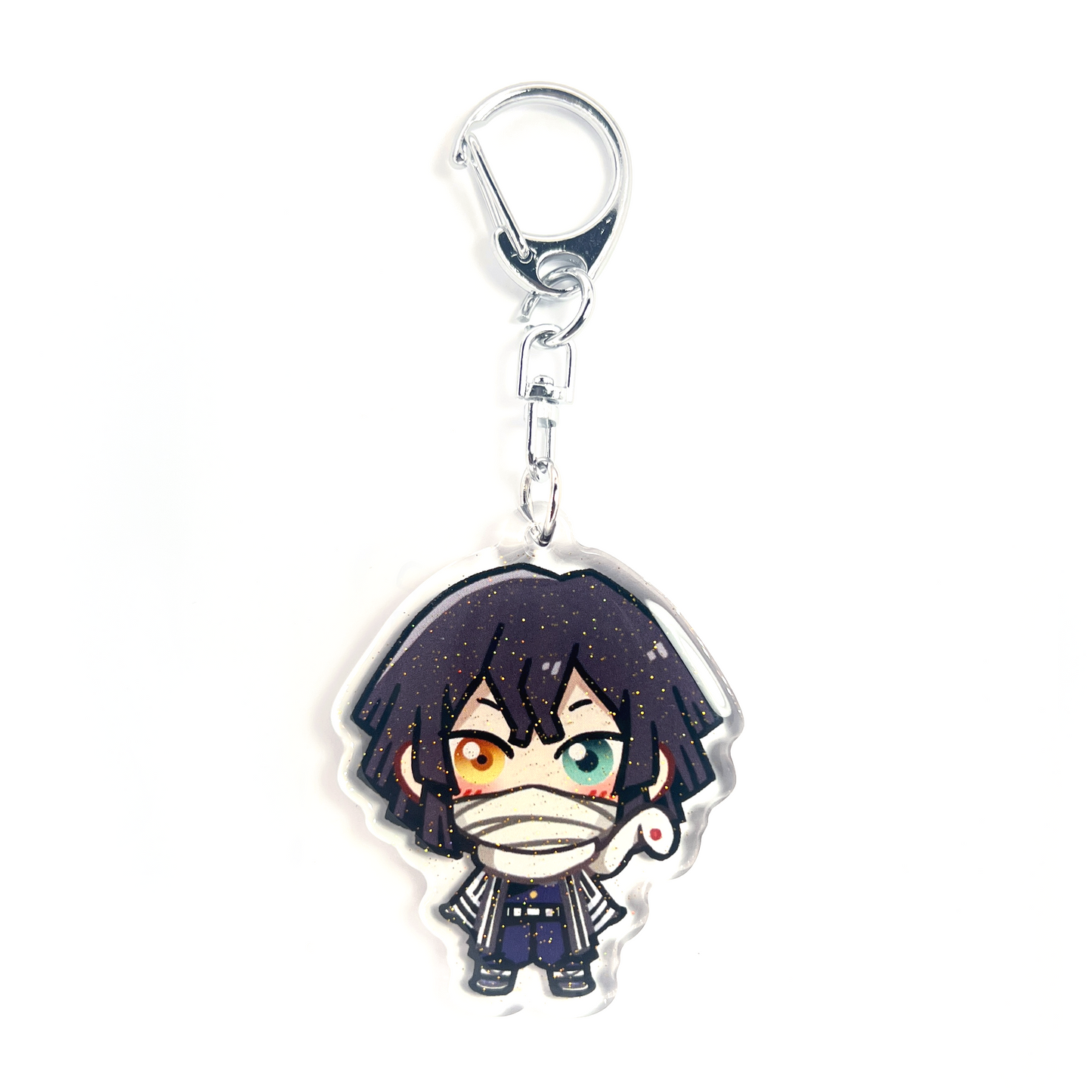 Obanai Iguro | Kimetsu no Yaiba Acrylic Glitter Keychain