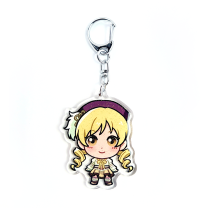 Mami Tomoe | Madoka Magica Acrylic Glitter Keychain