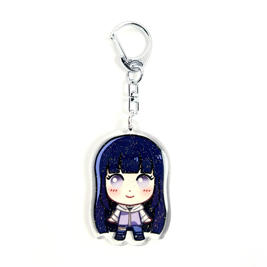 Hinata Hyuga | Naruto Acrylic Glitter Keychain