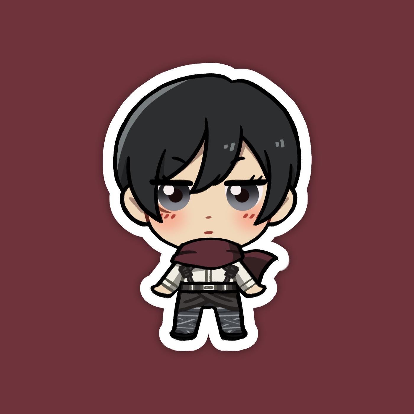 Mikasa Ackerman | Attack on Titan Vinyl Sticker