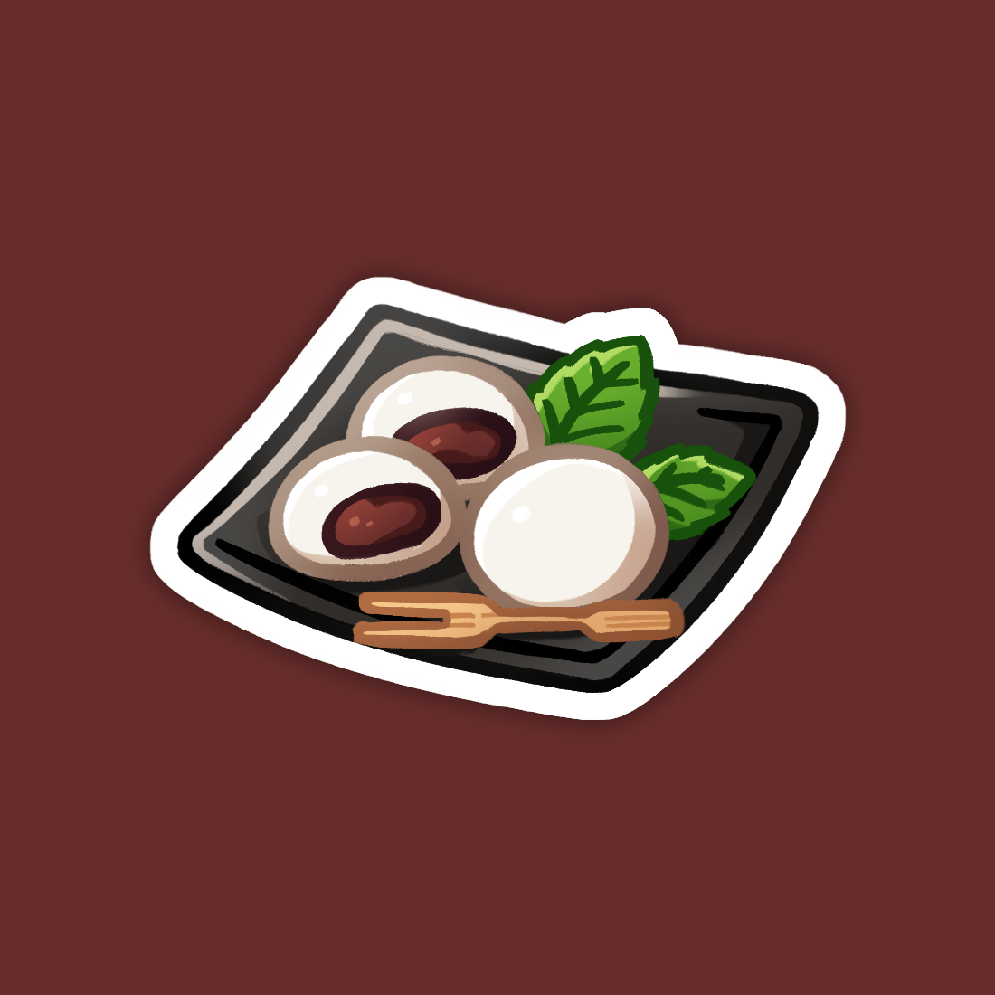 Red Bean Mochi Sticker