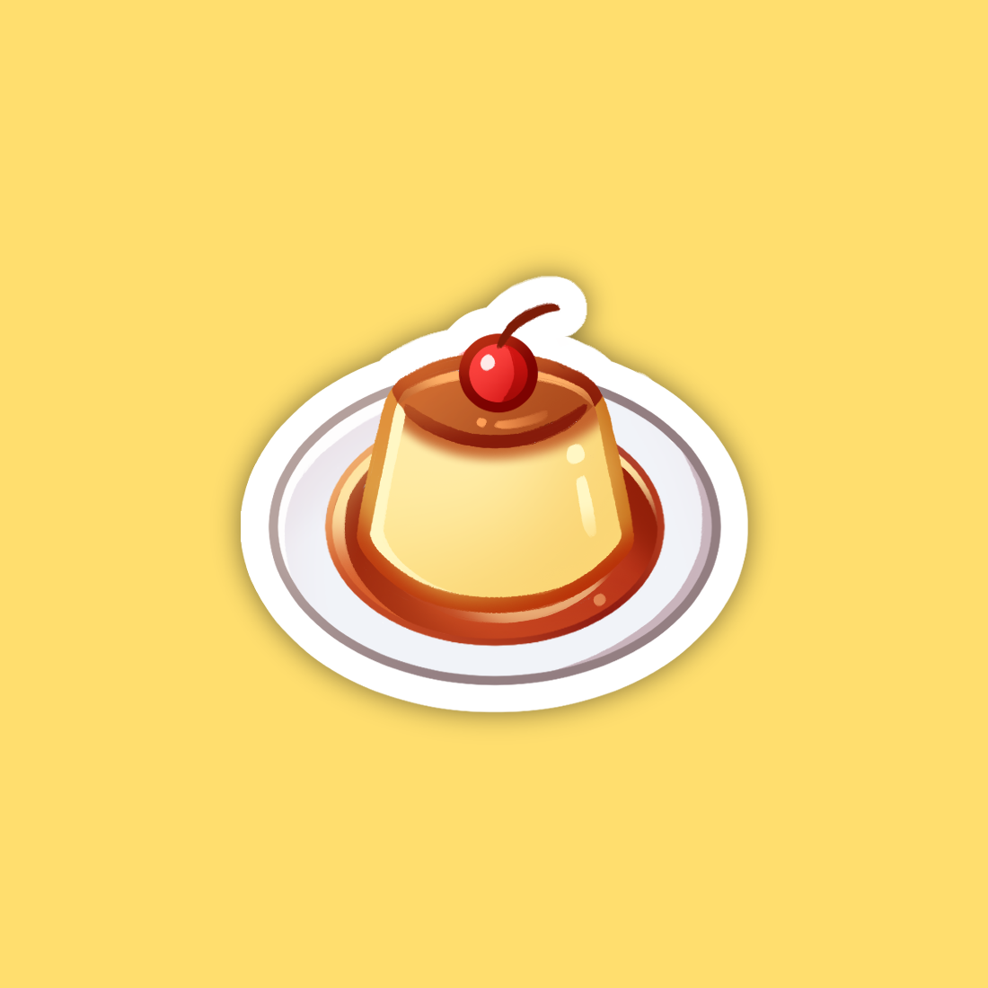 Pudding Sticker