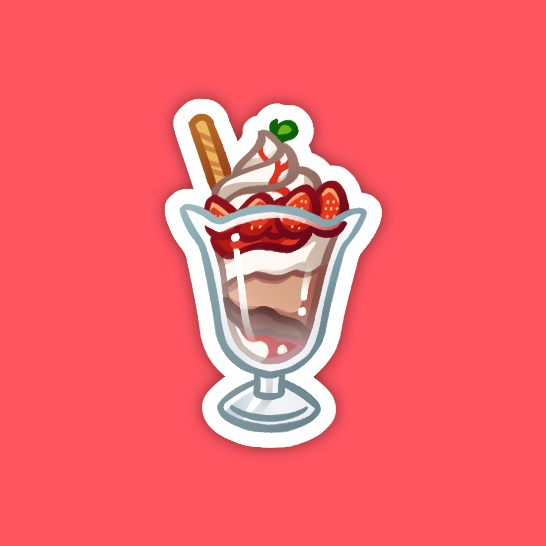 Strawberry Parfait Sticker