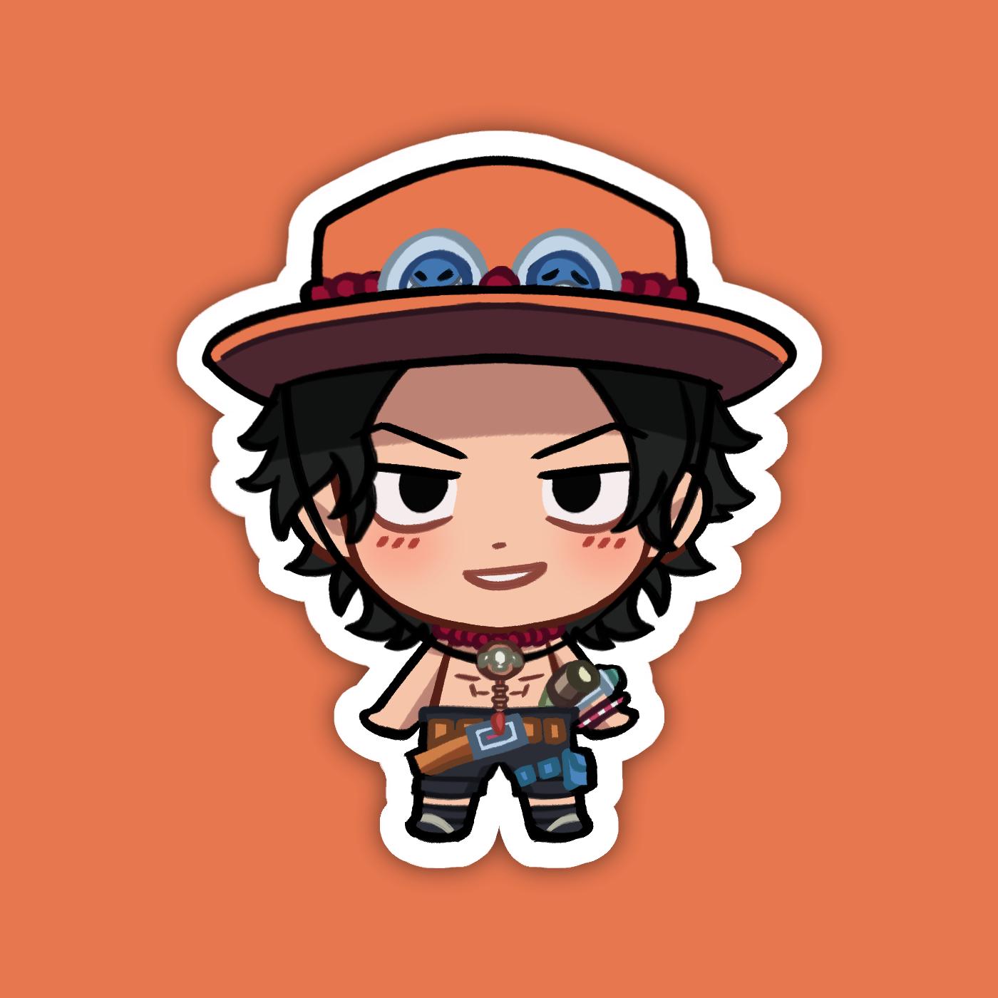 Portgas D. Ace | One Piece Vinyl Sticker