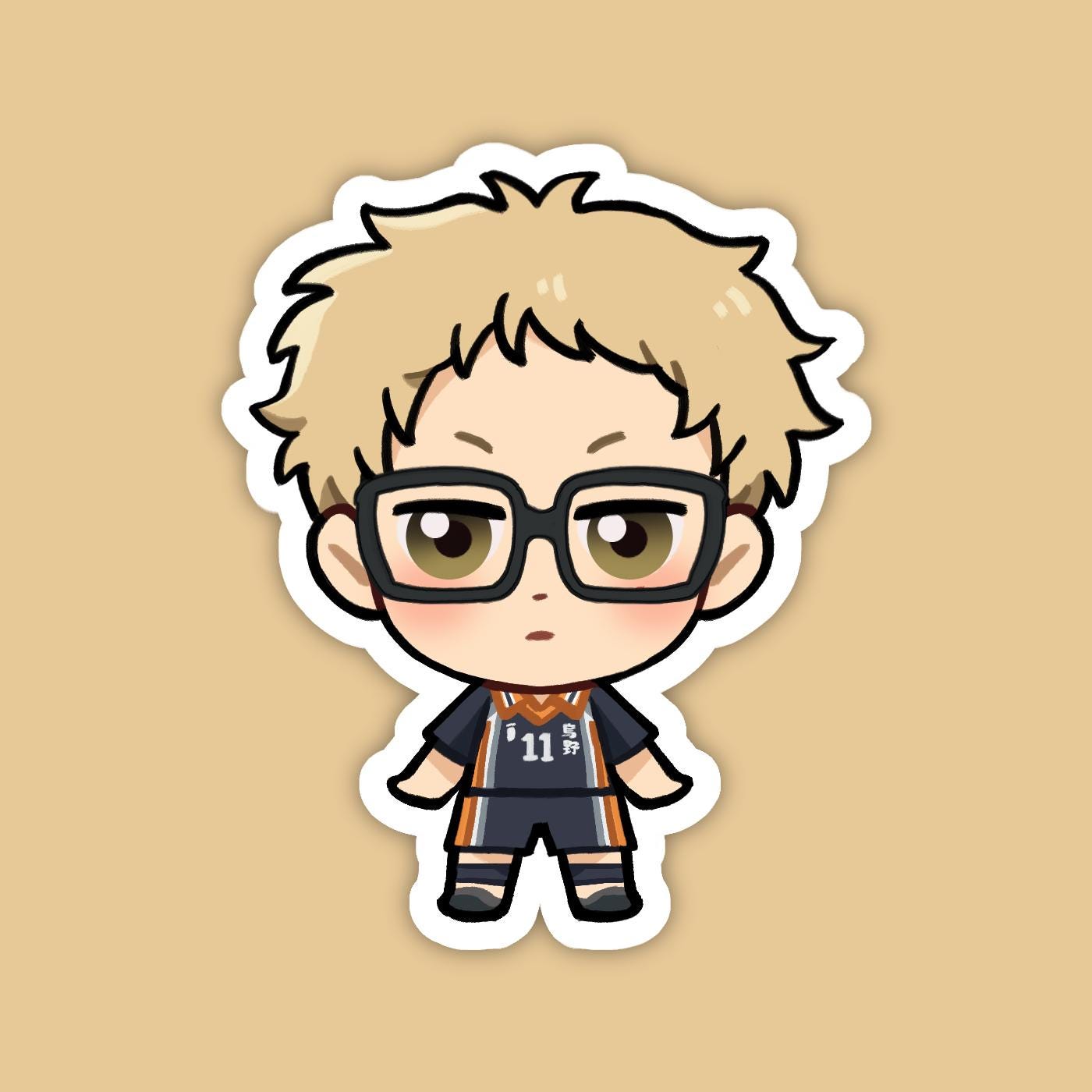 Kei Tsukishima | Haikyuu!! Vinyl Sticker