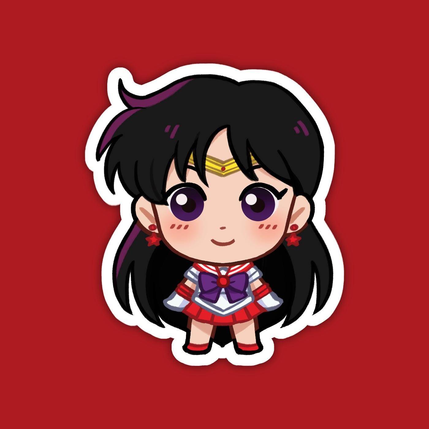 Rei Hino Sailor Mars | Sailor Moon Vinyl Sticker