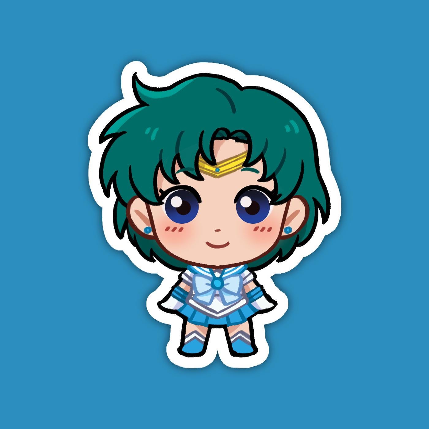 Ami Mizuno Sailor Mercury | Sailor Moon Vinyl Sticker